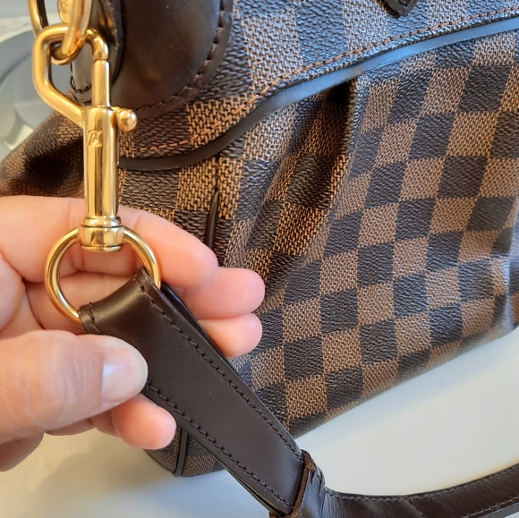 Authentic louis vuitton damier ebine trevi pm 2 way bag and wallet - Picture 10 of 11